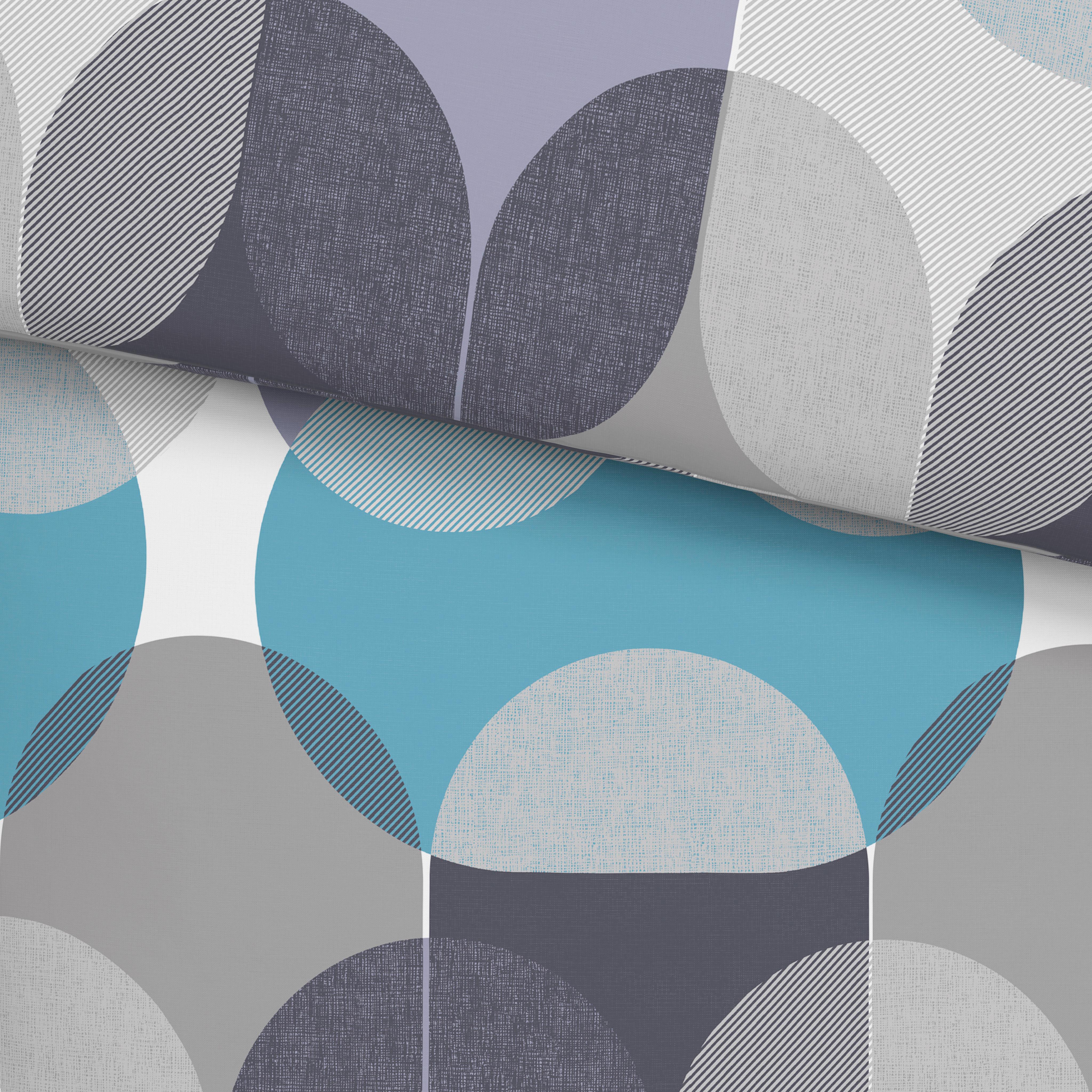 Renforce Bettwäsche 140x200 Cm Emilia Baumwolle Türkis - Türkis, MODERN, Textil (140/200cm) - Luca Bessoni