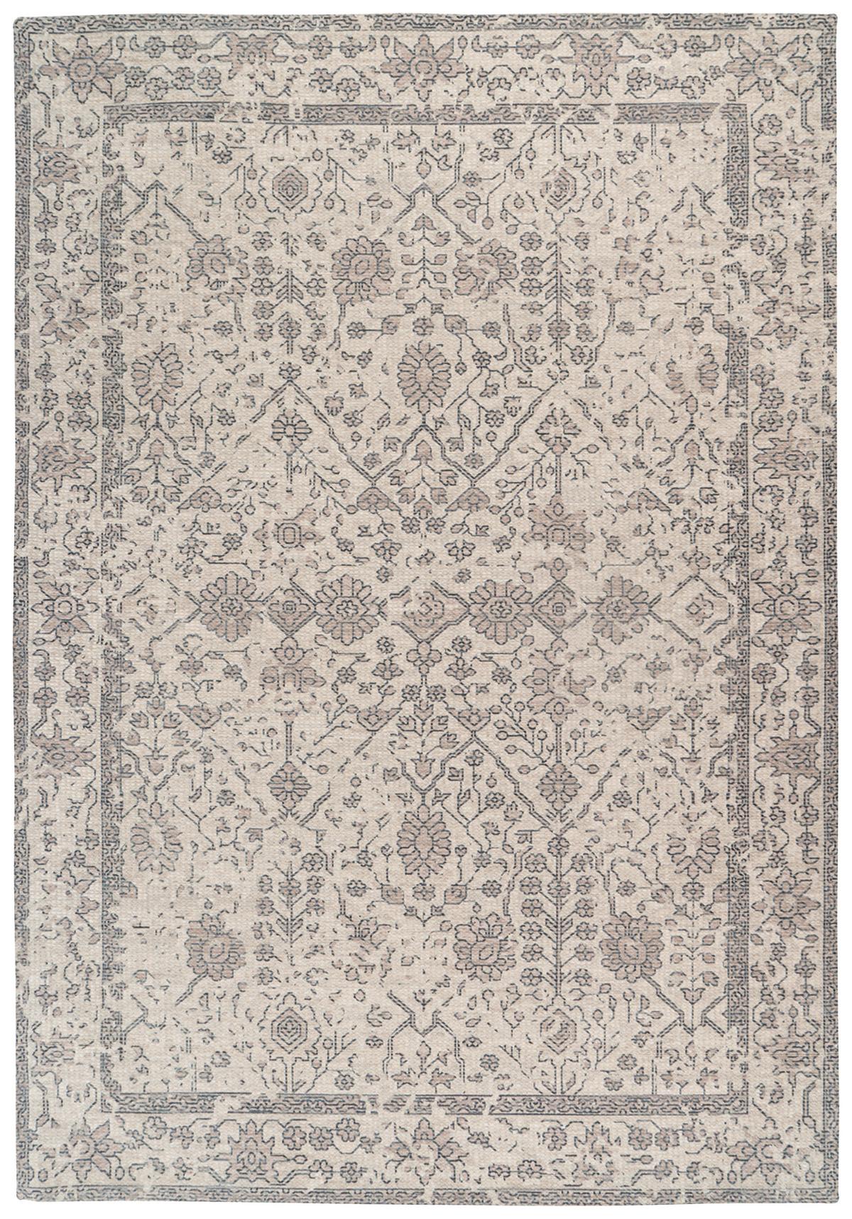 Vintage-Teppich Percy 100 - Creme, KONVENTIONELL, Textil (160/230cm)