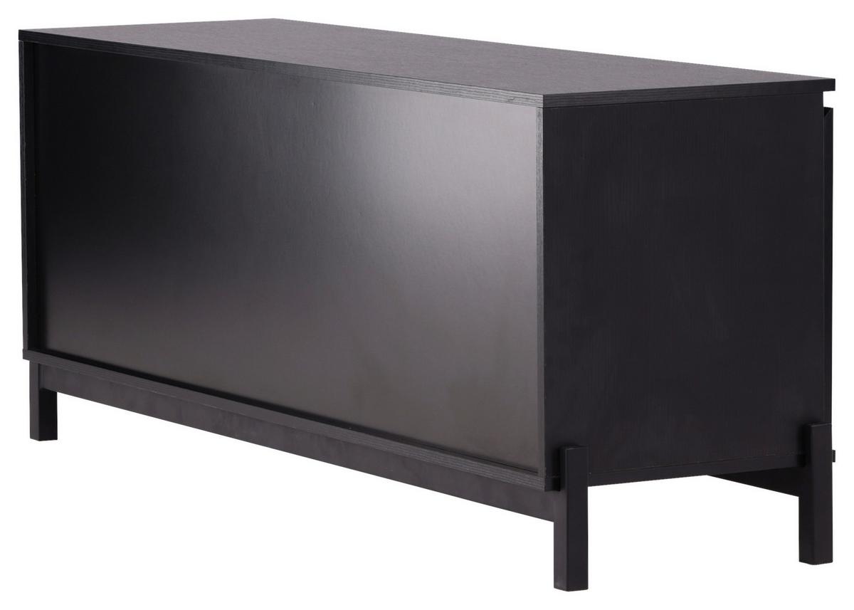 Sideboard Corpus - Schwarz, Design, Holzwerkstoff/Metall (135/56/40cm) - Livetastic