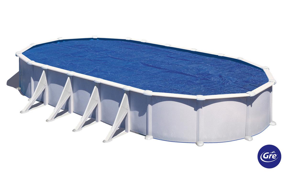 Poolabdeckplane Sommerabdeckplane - Blau, KONVENTIONELL, Kunststoff (335/485cm) - Gre