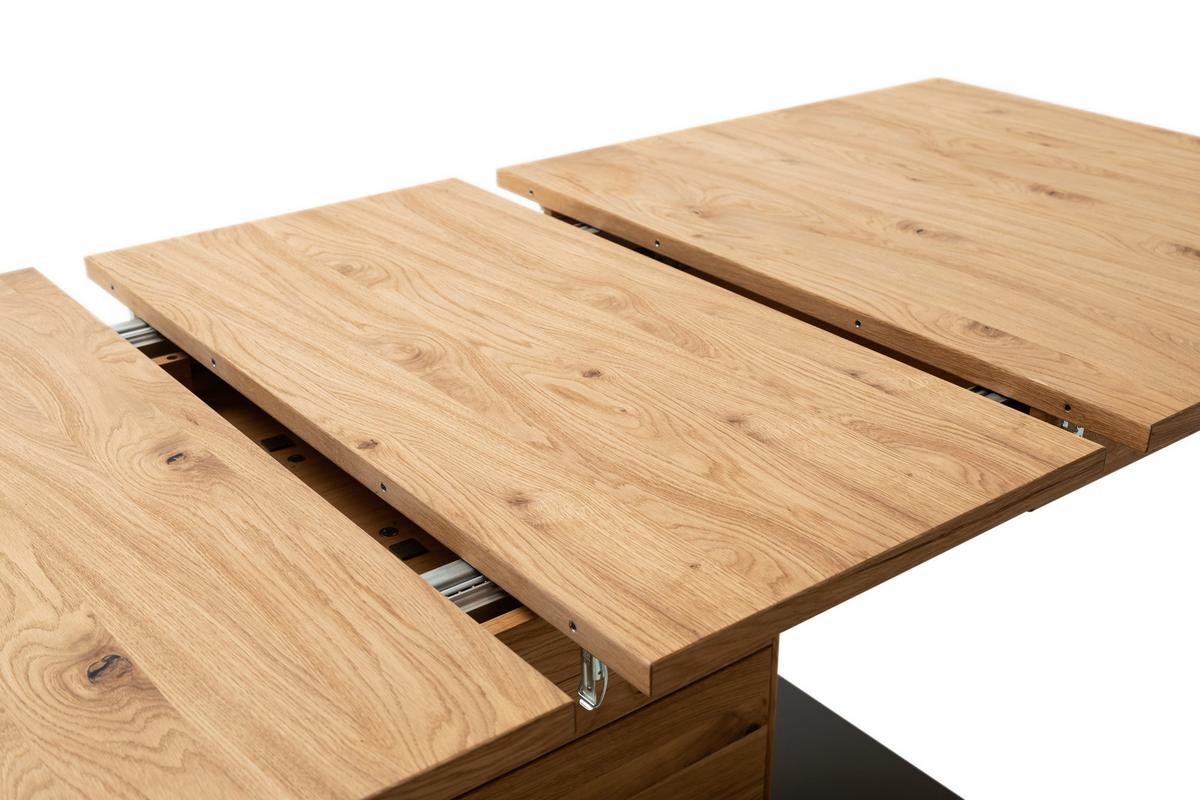 Esstisch Arezzo Wildeiche/anthrazit B: 100 Cm - Wildeiche/Anthrazit, Design, Holz/Holzwerkstoff (180/100/77cm) - MID.YOU