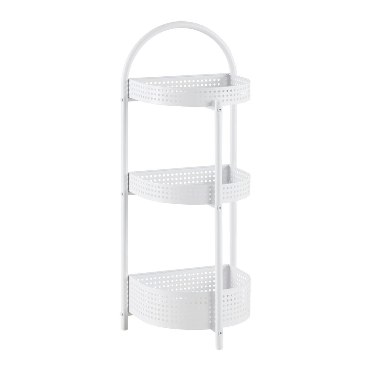 REGÁL ANCONA -EXKLUSIV/SB- - bílá, Moderní, kov (34/84.5/28cm) - Mömax