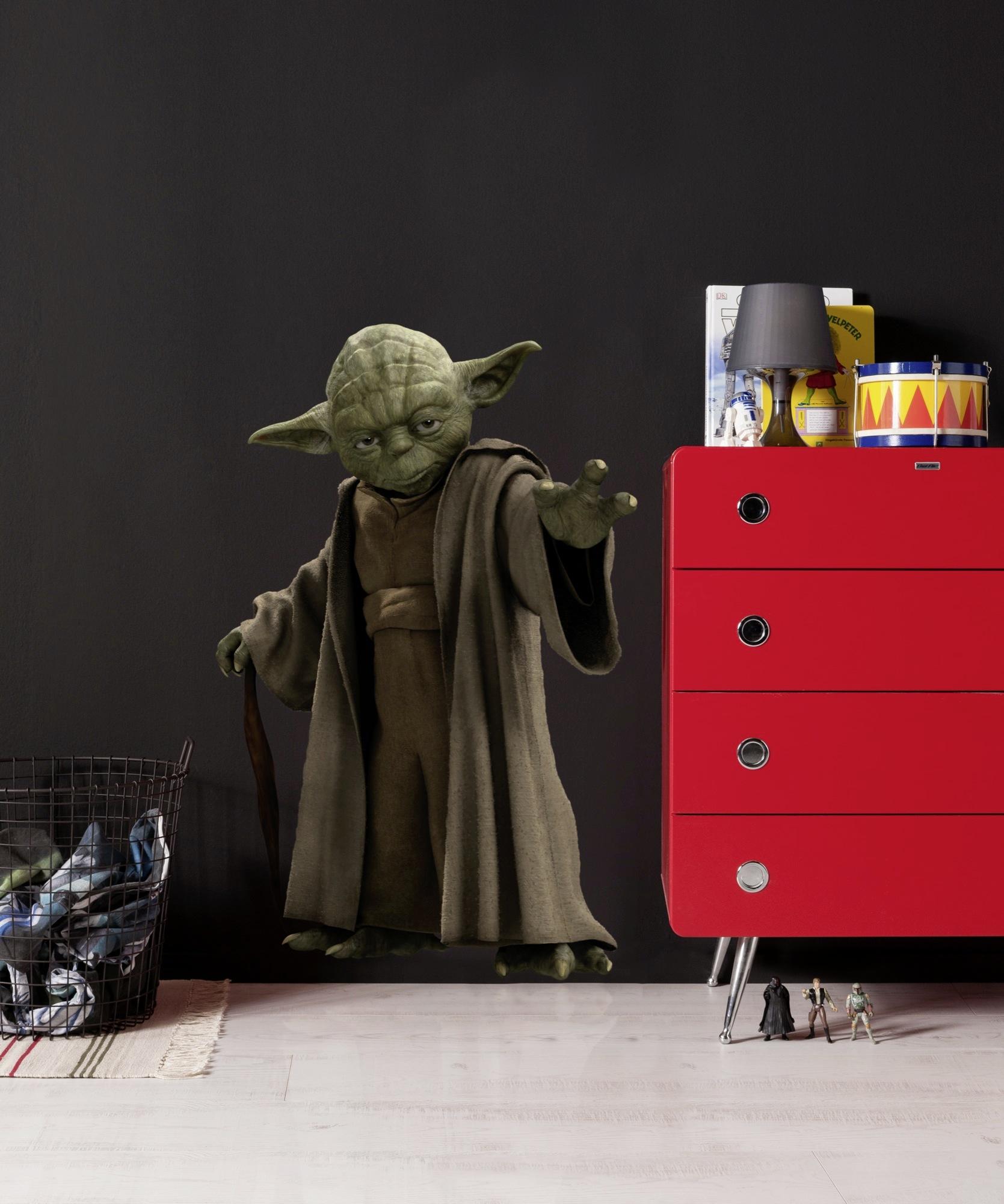 Dekosticker Star Wars - Braun/Grün, LIFESTYLE, Kunststoff (100/70cm)