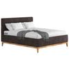 Kárpitozott Ágy Jupiter H3/h3, 160/200cm - sötétbarna/bükkszínű, Modern, faalapú anyag/textil (160/200cm) - MID.YOU