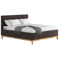 Kárpitozott Ágy Jupiter H3/h3, 160/200cm - sötétbarna/bükkszínű, Modern, faalapú anyag/textil (160/200cm) - MID.YOU