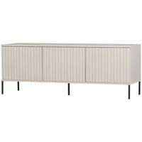LOWBOARD Gravure Grau B: 100cm - Schwarz/Grau, Design, Holz (100/56/44cm) - Livetastic