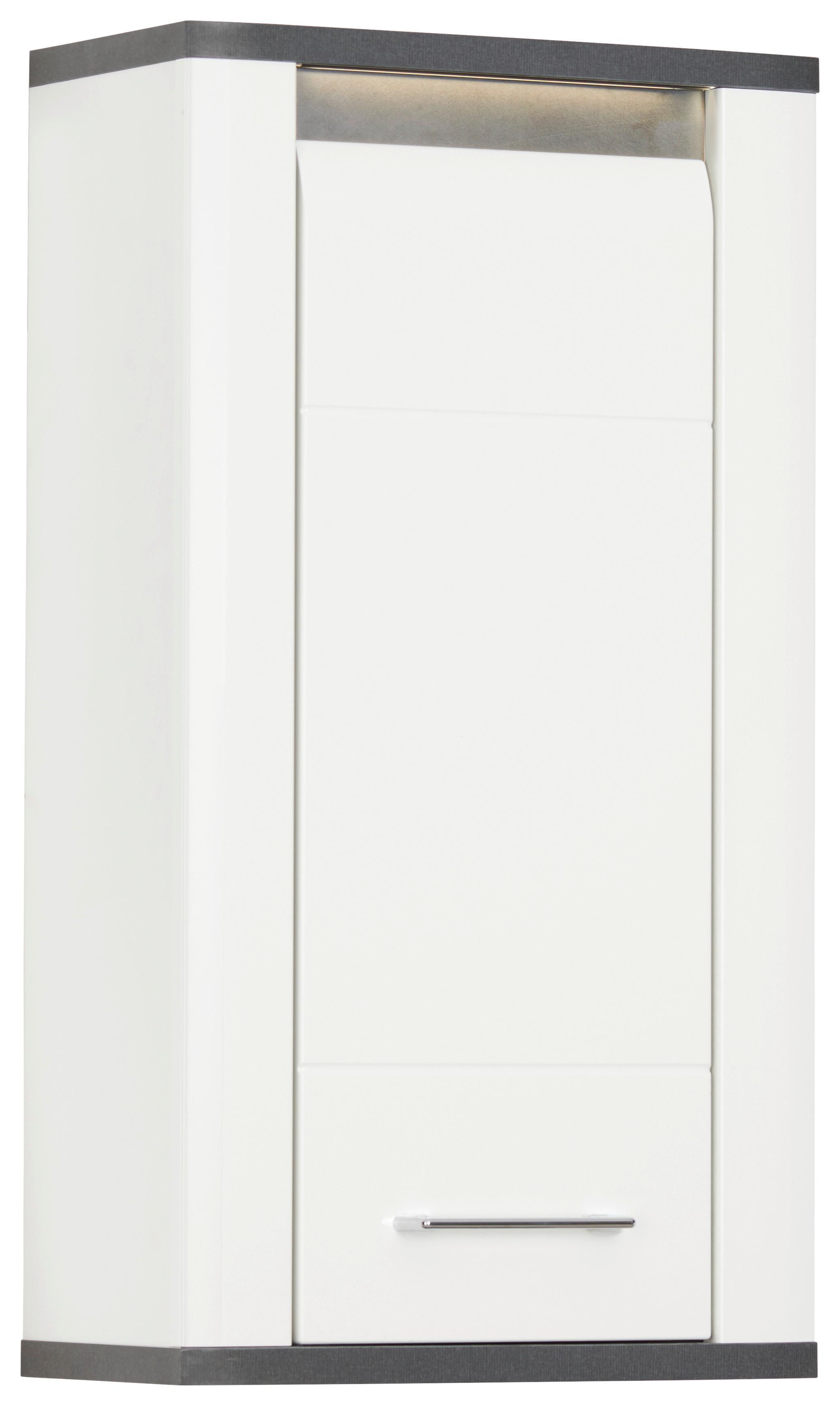 Hängeschrank Mit Soft-close + Led Alassio B: 42,4 Cm, Weiß