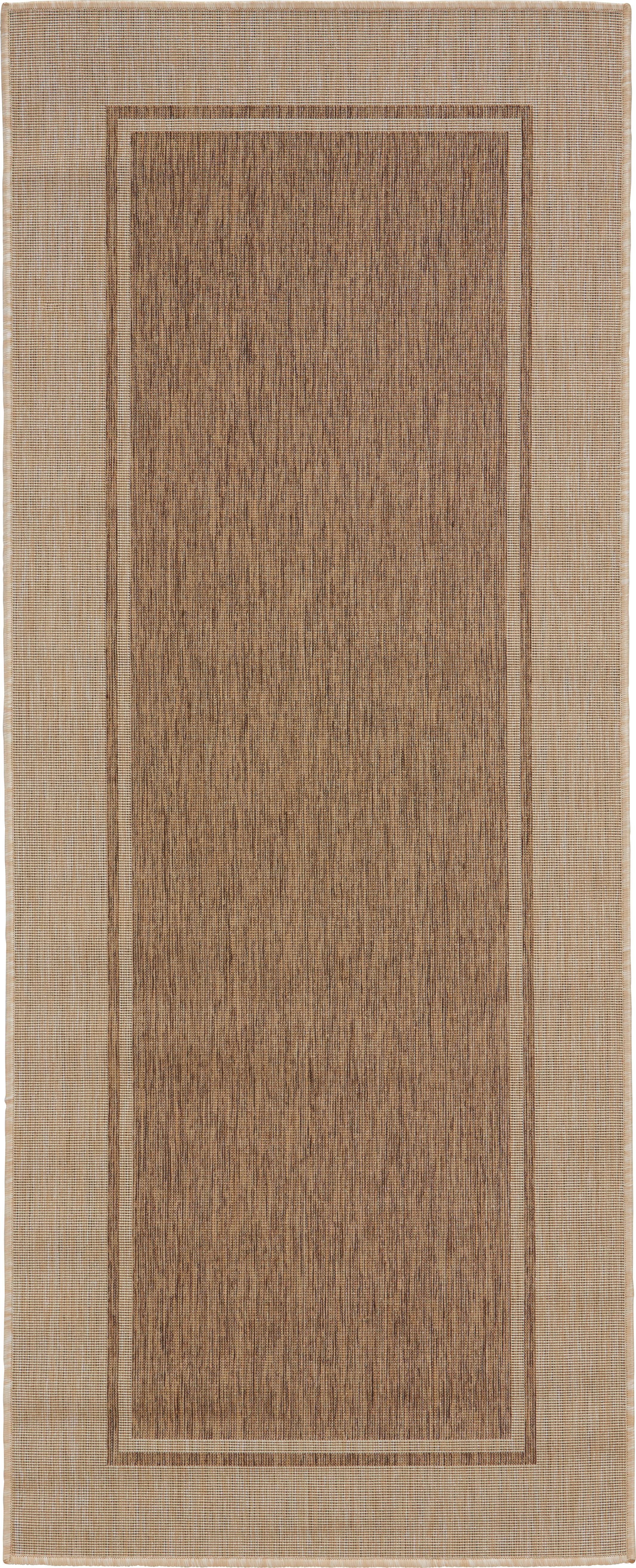 Teppich Läufer Braun Justin 80x200 Cm - Braun, KONVENTIONELL, Textil (80/200cm) - James Wood