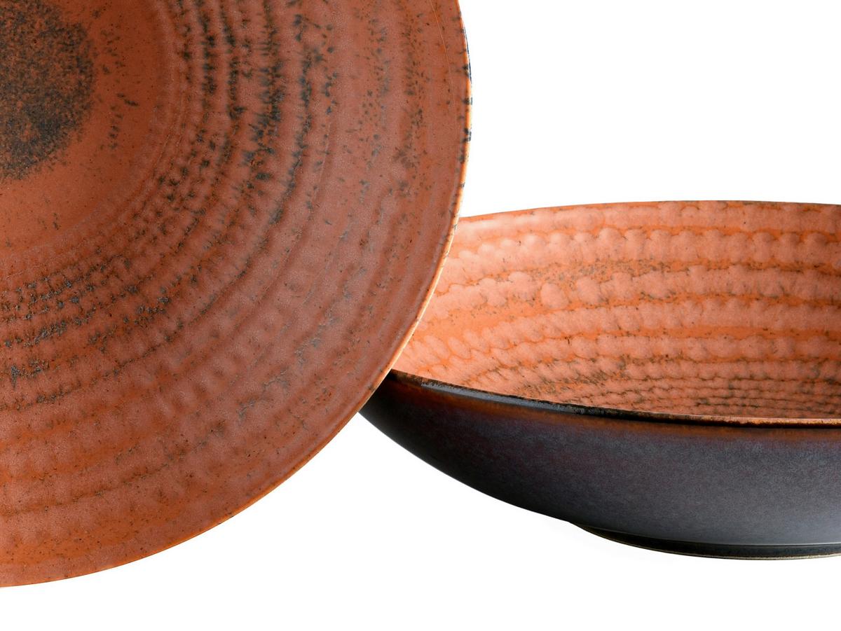 Tafelservice Neapel 16-Teilig Steingut, Braun, 4 Personen - Terracotta/Braun, Basics, Keramik - Creatable