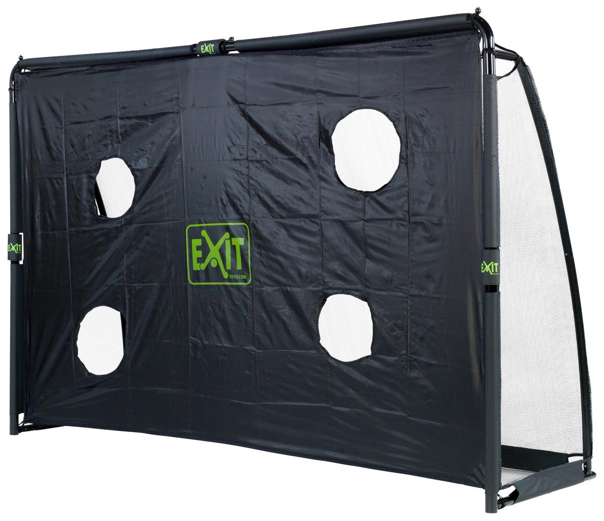 Fußballtor Kinder Exit Finta 300x200x200 Cm Inkl. Zubehör - Schwarz, KONVENTIONELL, Kunststoff/Metall (300/200/200cm) - EXIT Toys