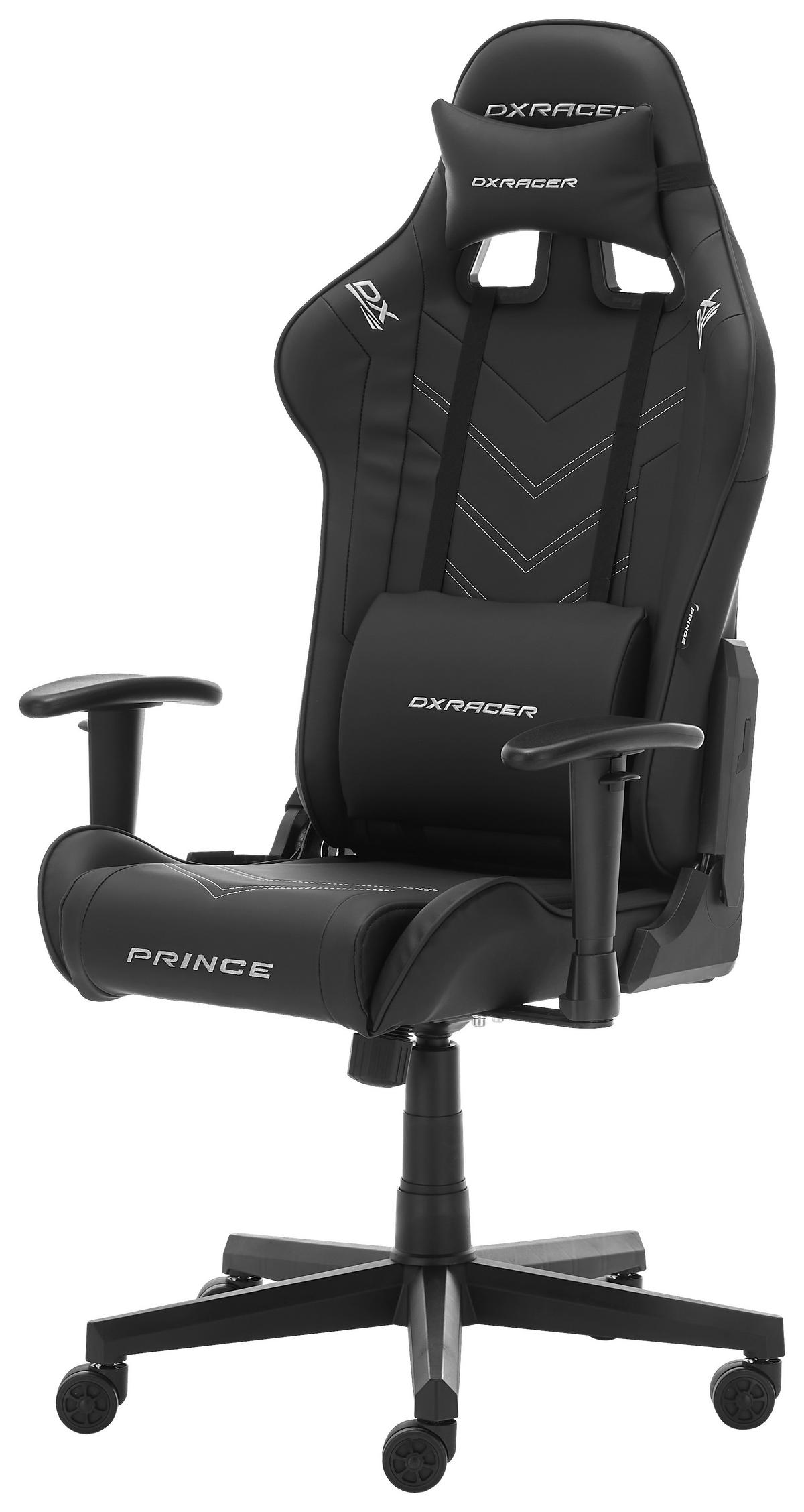 Herní židle PRINCE -EXKLUSIV- - bílá/černá, Moderní, textil/plast (67/126/67cm) - Dxracer