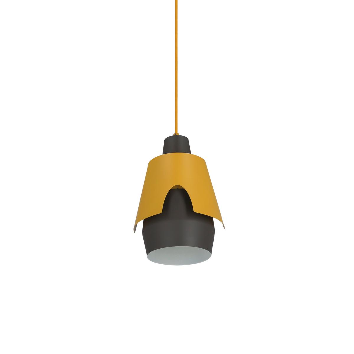 Pendelleuchte 50101149 Falun - Gelb/Grau, Design, Metall (22/22/150cm)