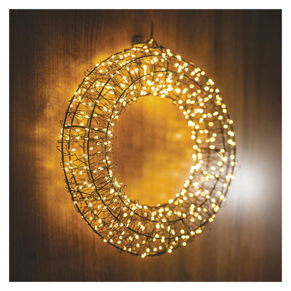 DEKORAČNÉ LED SVIETIDLO 480LED METAL - čierna, Design, kov
