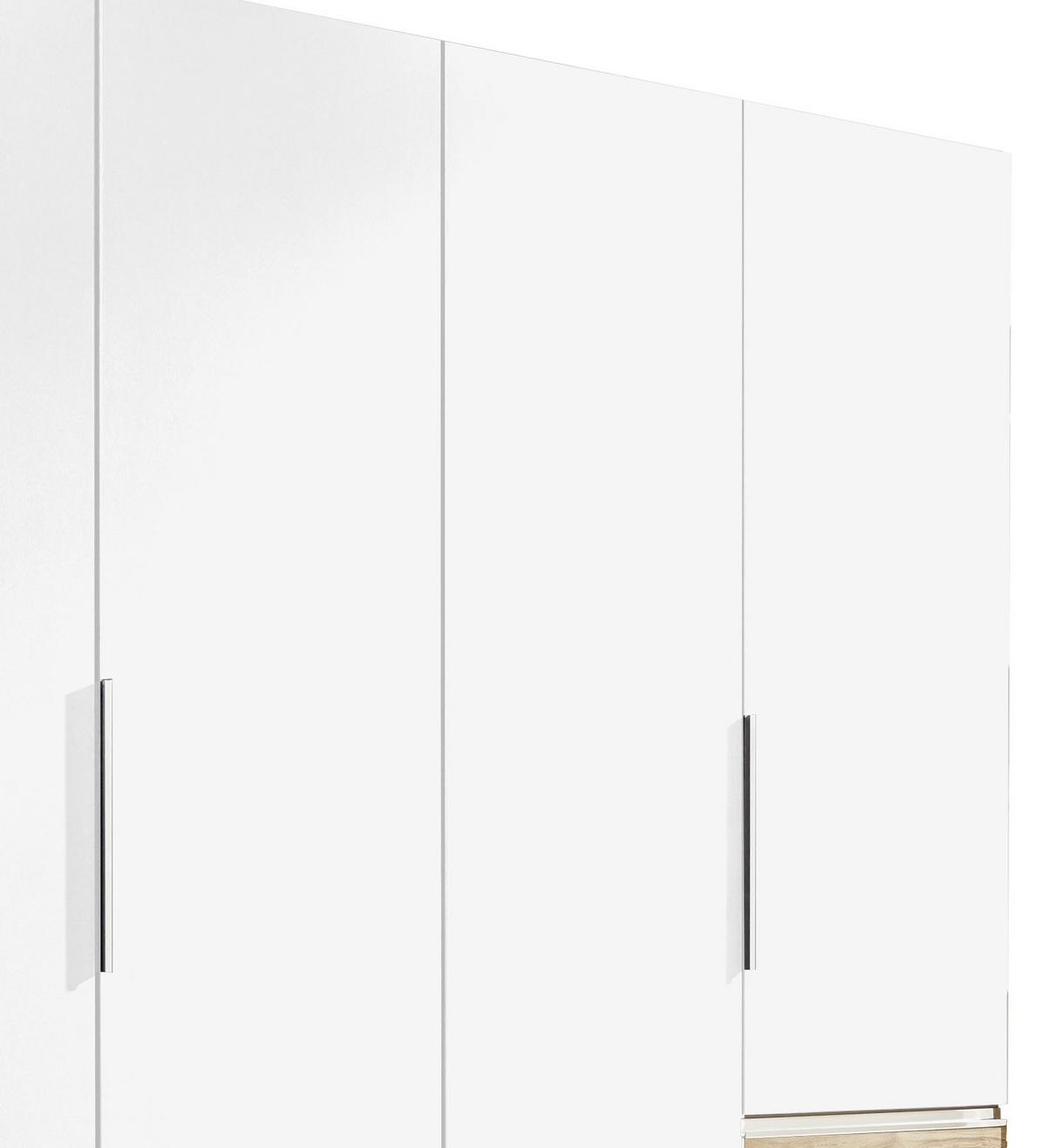 Drehtürenschrank Mit Laden 250cm Level 36a, Weiß/eiche - Eichefarben/Weiß, MODERN, Holzwerkstoff (250/216/58cm) - MID.YOU