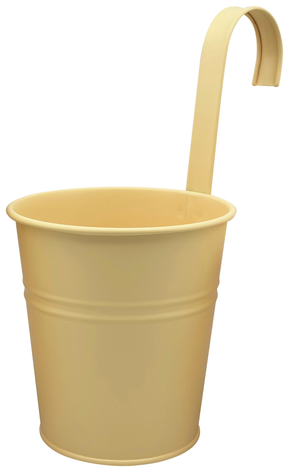 Obal na kvetináč ZANA - žltá, kov (13/13,5/13cm) - Mömax