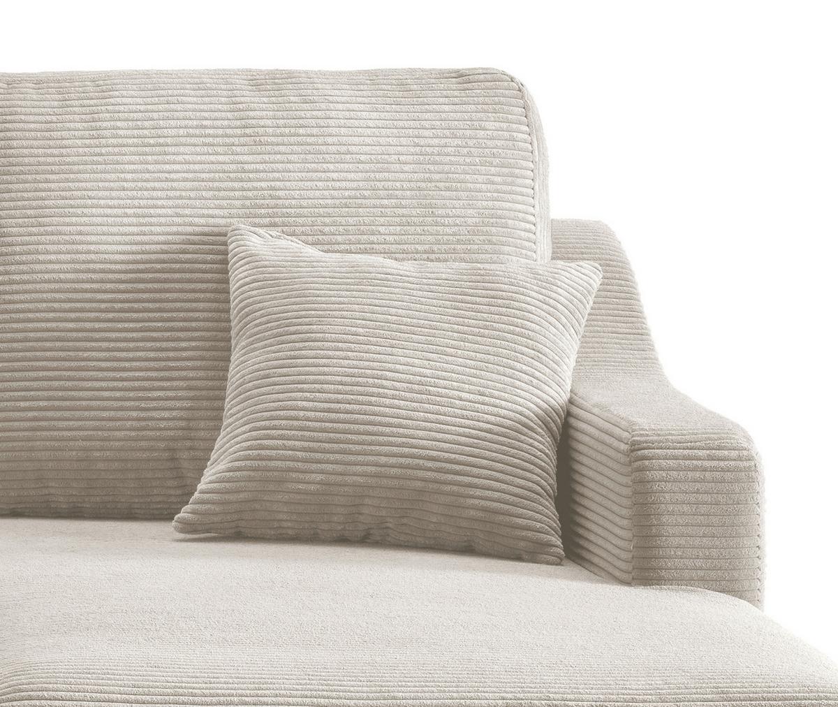Ecksofa Valentina - Beige/Naturfarben, Design, Textil (228/150cm) - P & B