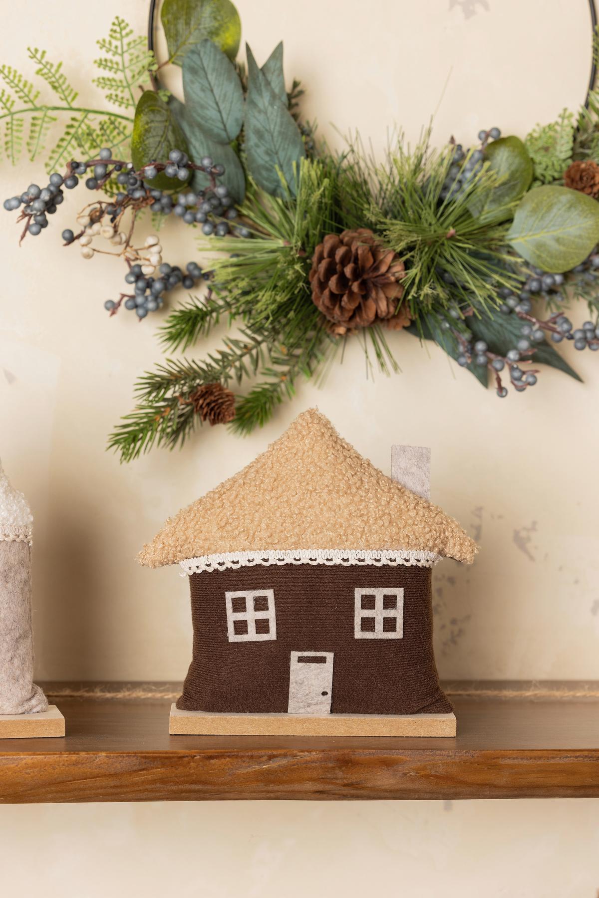 Weihnachtsfigur Joel - Braun/Weiß, KONVENTIONELL, Holzwerkstoff/Textil - Luca Bessoni