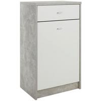 Kommode B: 50 Cm 4-you New Beton Optik/weiß - Weiß/Grau, MODERN, Holzwerkstoff (50/85,4/34,6cm)