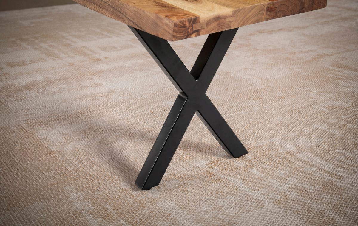 Sitzbank Wl7.297 - Schwarz/Akaziefarben, MODERN, Holz (120/45,5/40cm) - MID.YOU