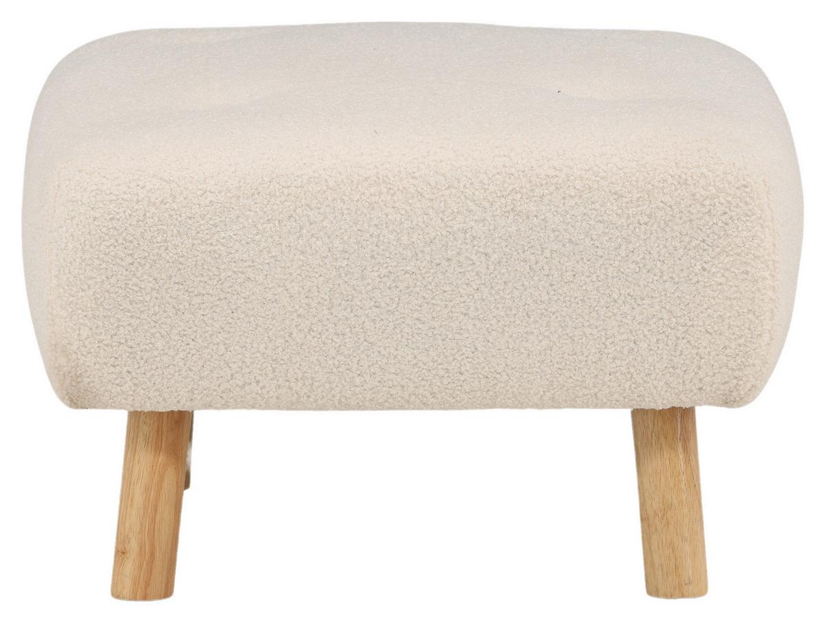 Hocker Salina - Weiß, Design, Holz/Kunststoff (60/28/60cm) - Livetastic