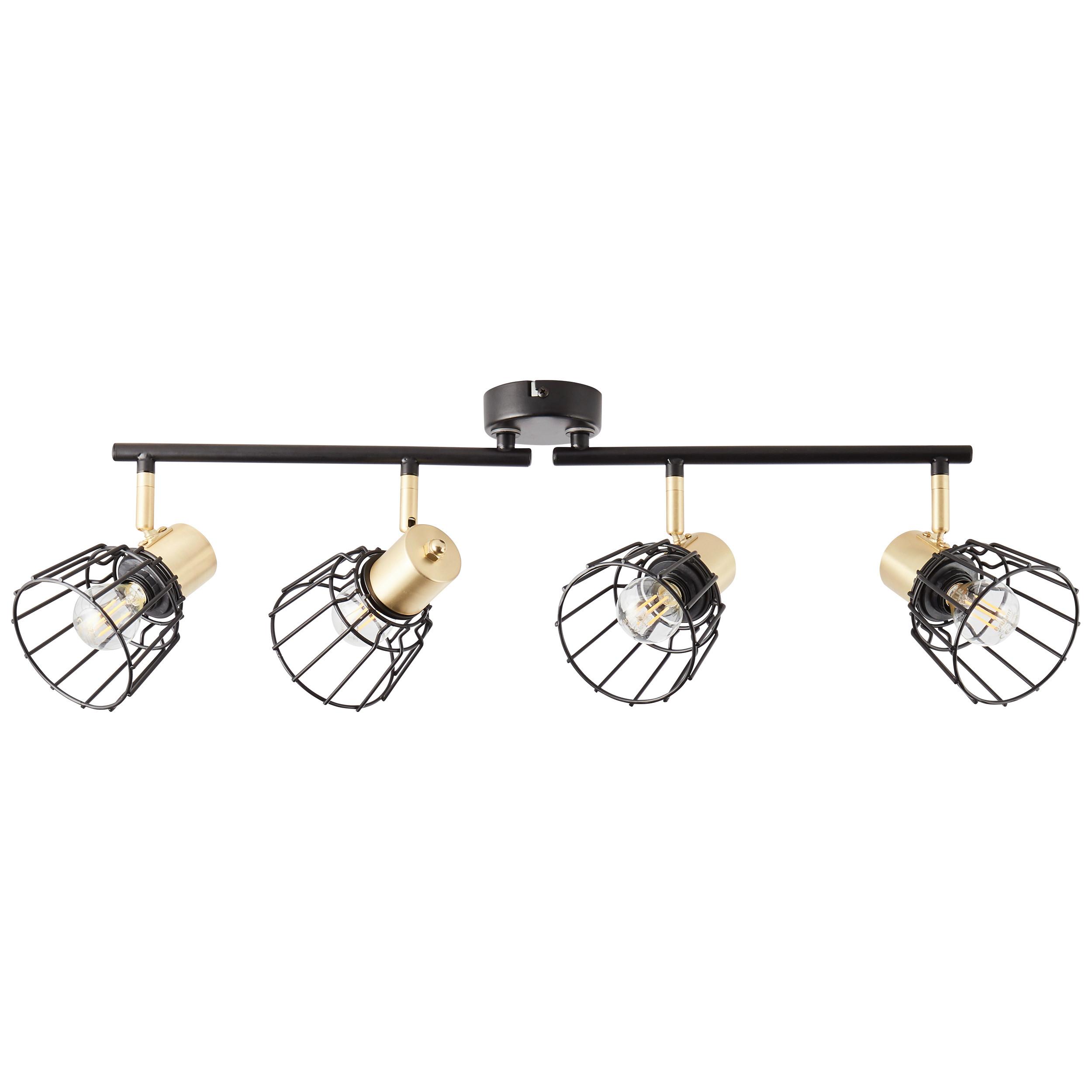 Strahler 86931/78 Posca - Messingfarben/Schwarz, Basics, Metall (18/60/28cm) - Brilliant