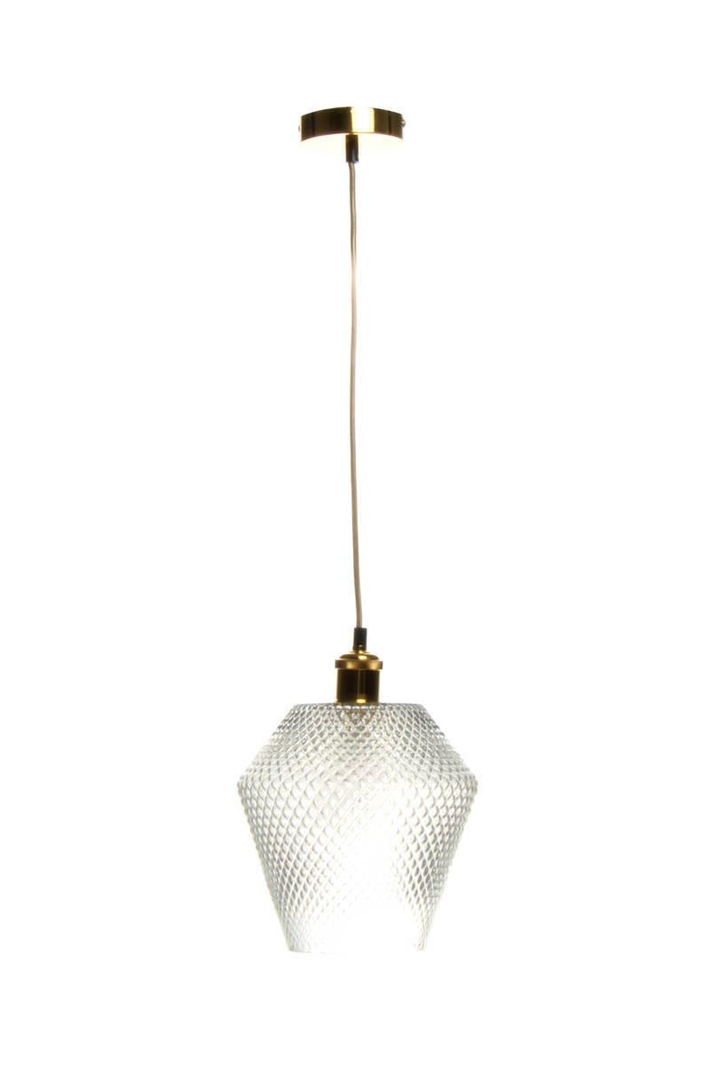 Hängeleuchte Nomi H: 27 cm 1-Flammig - Klar, Trend, Glas (22/27/22cm) - Kayoom