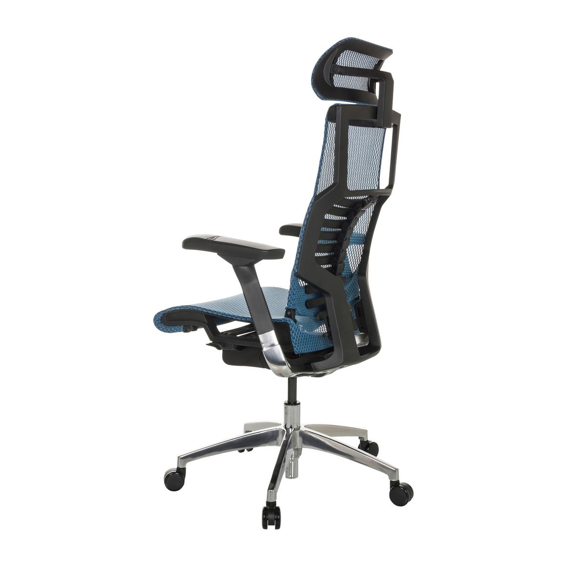 Drehstuhl Dynafit Ii - Blau/Silberfarben, Basics, Kunststoff/Textil (67/119-135/60cm) - MID.YOU