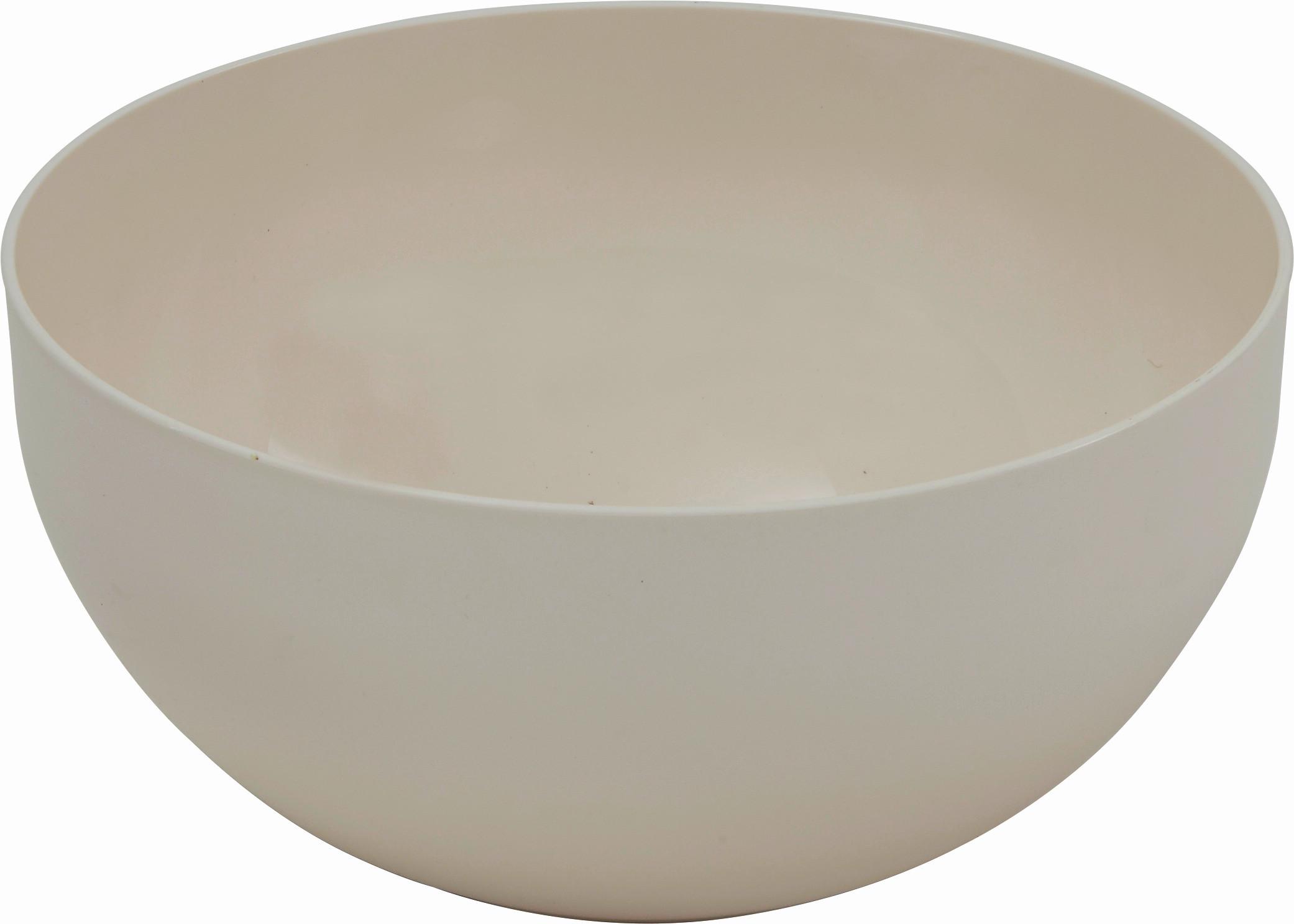 Schüssel Kunststoff Creme Ganja 6 L , DxH: 28x13,5 cm