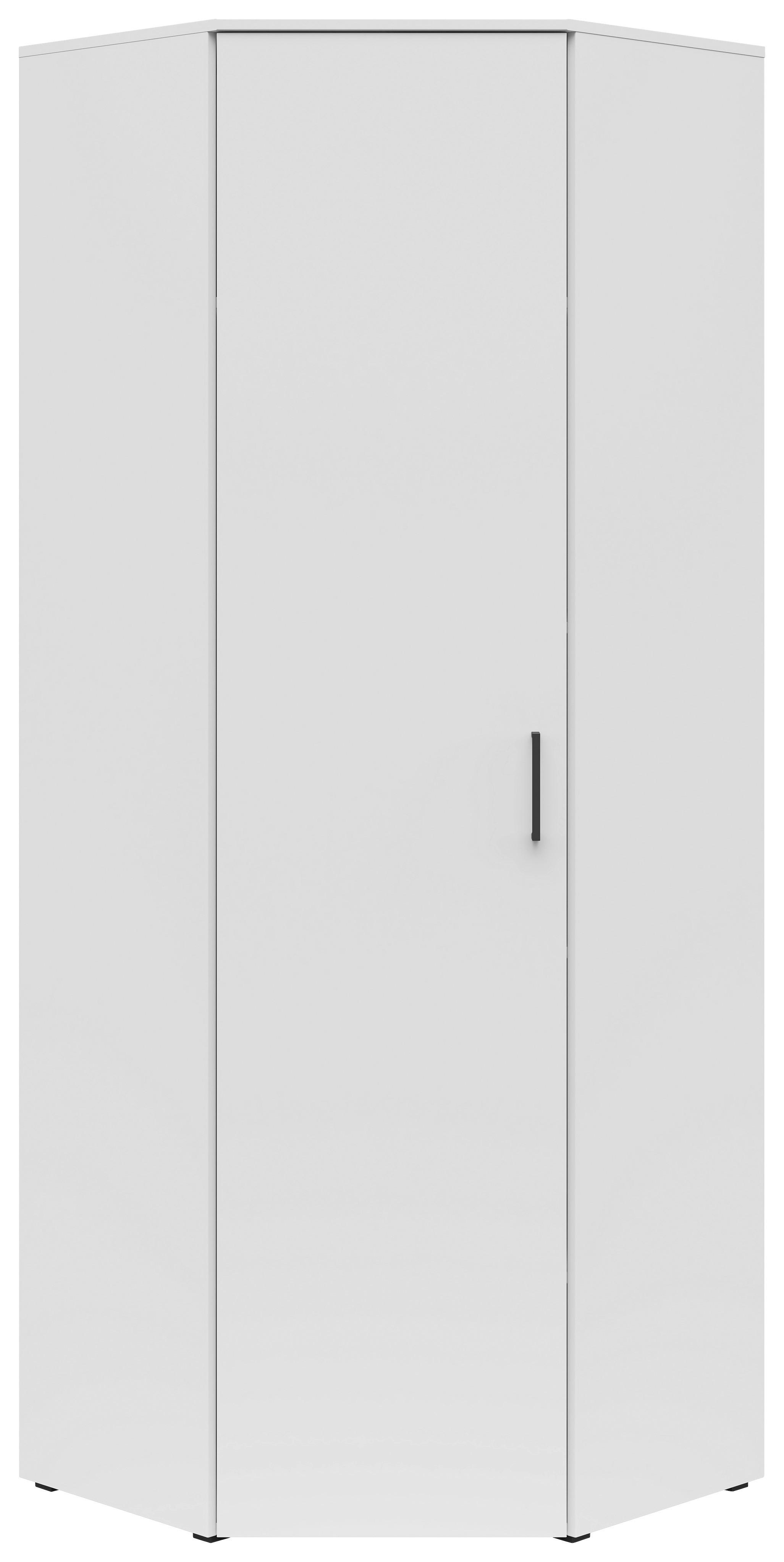 Eckschrank Multi Weiß 71,5 X 195 X 40 Cm - Weiß, MODERN, Holzwerkstoff (71,5/71,5cm)