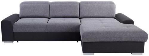 Ecksofa Mit Schlaffunktion + Bettkasten Malaga, Webstoff