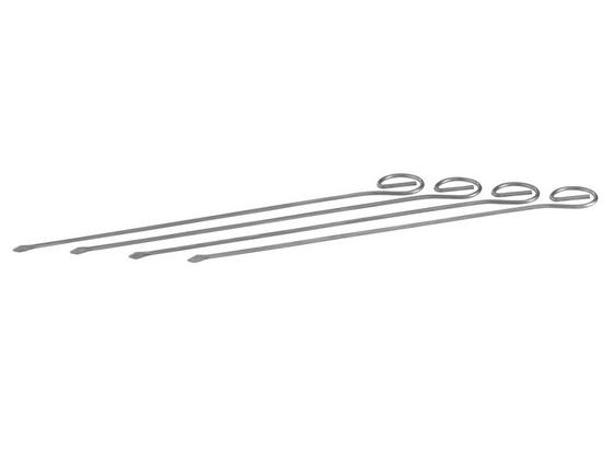 Spieße 4 Stk - Silberfarben, KONVENTIONELL, Metall (22cm) - Homeware Spieße 4 Stk - Silberfarben, KONVENTIONELL, Metall (22cm) - Homeware