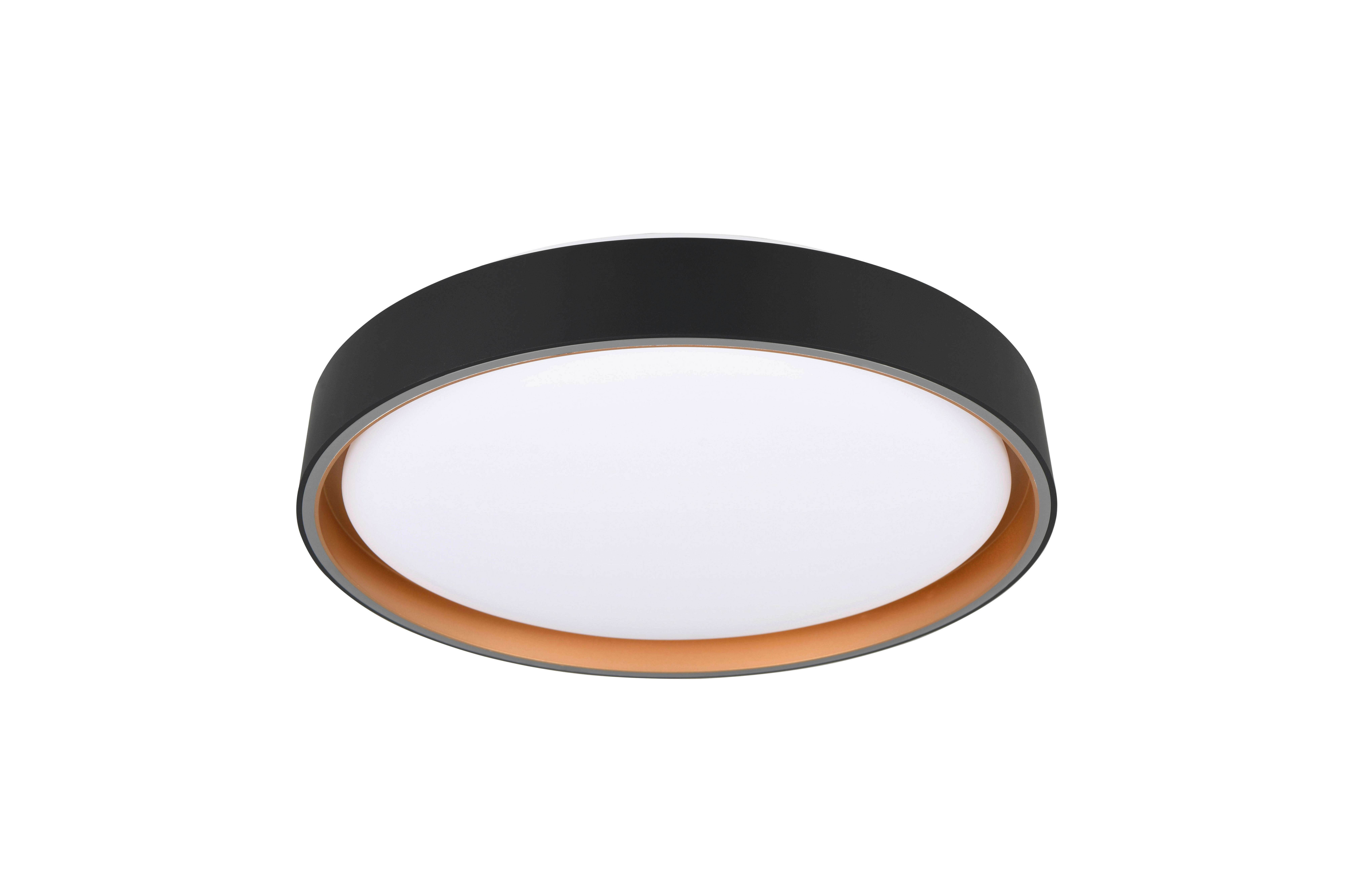 LED-DECKENLEUCHTE R64391080 FELIS - Goldfarben/Schwarz, Basics, Kunststoff (40/7,5cm)