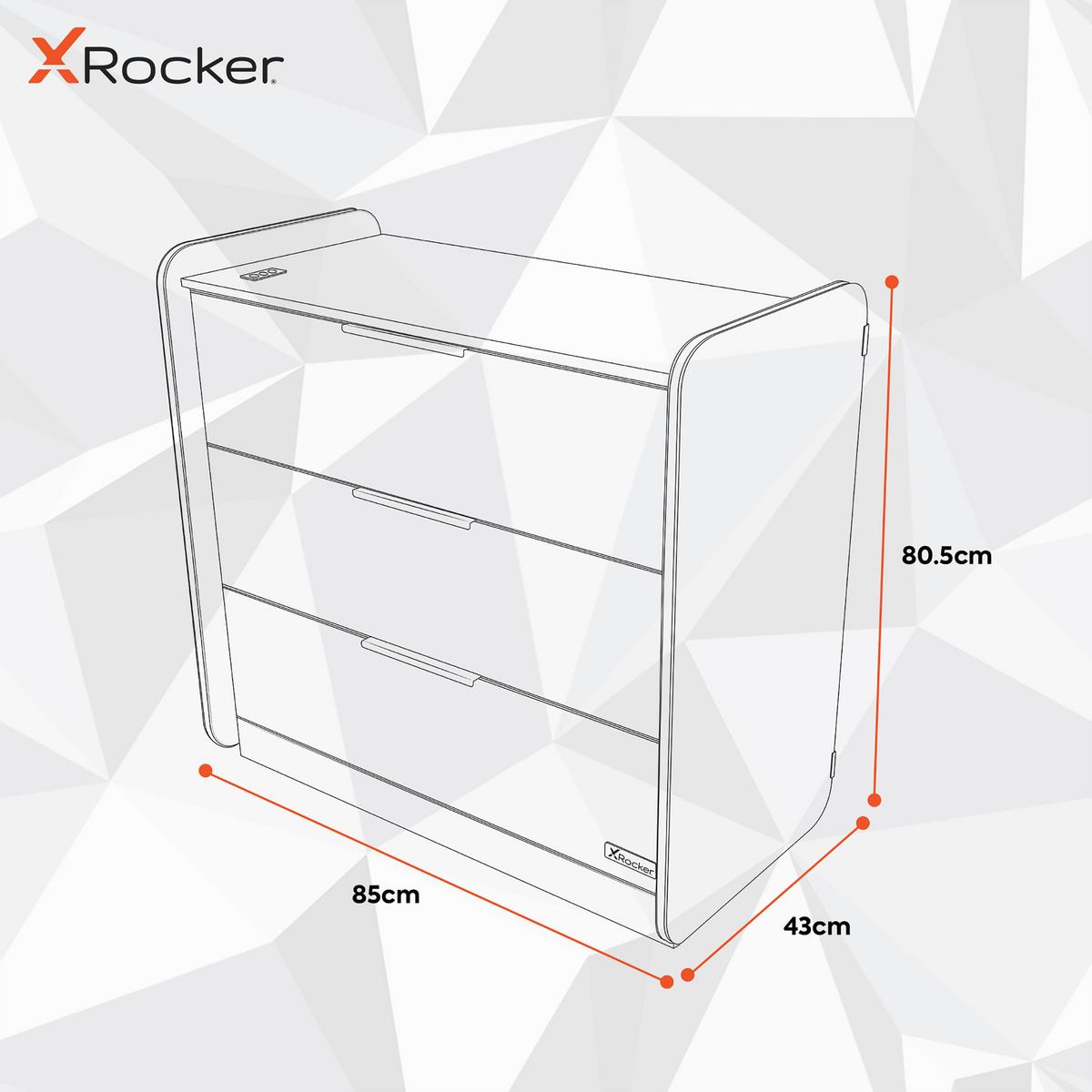 Kommode Electra - Schwarz, MODERN, Holzwerkstoff (85/80,5/43cm) - X Rocker