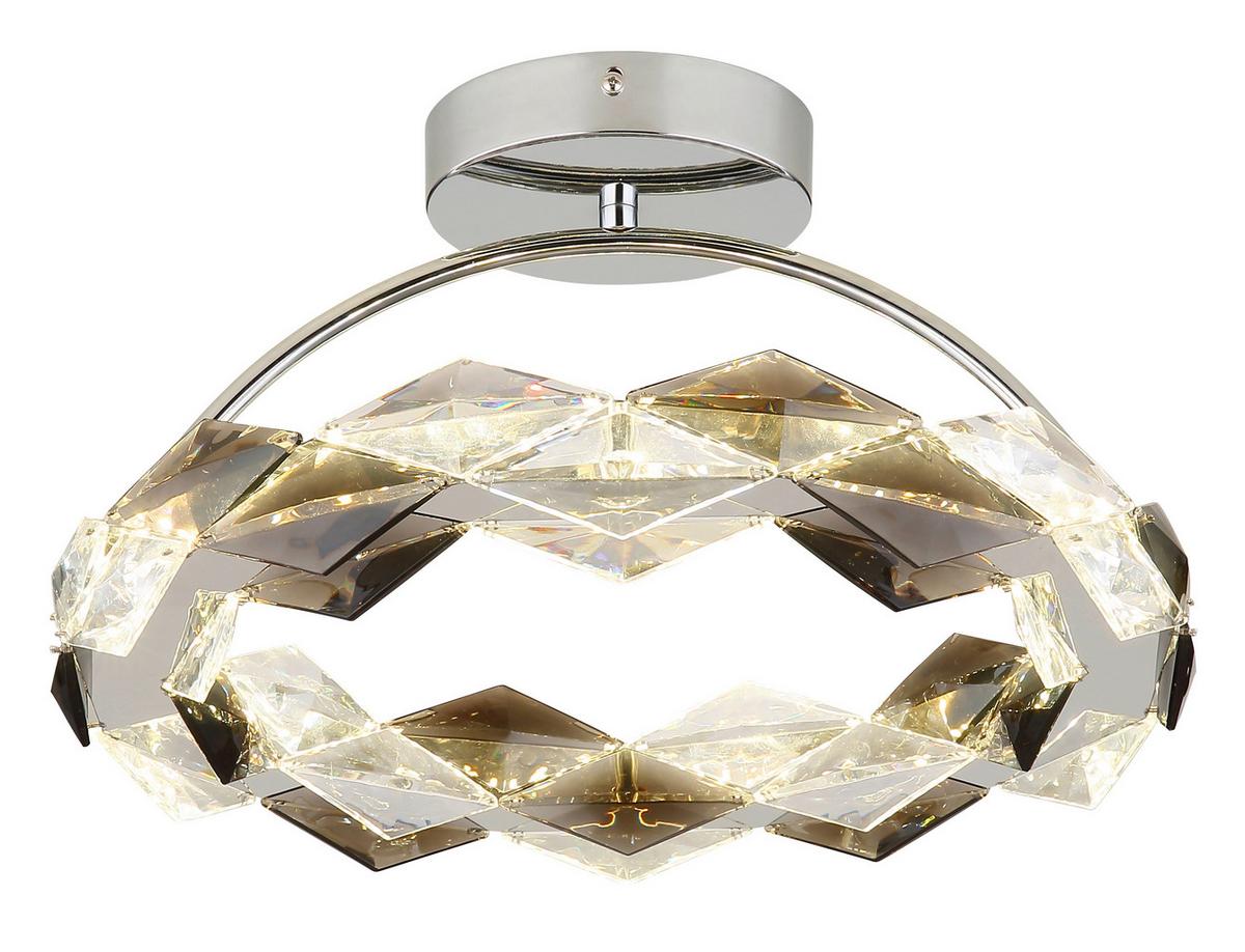 LED-Deckenleuchte 67318d - Klar, Design, Kunststoff/Metall (37,5/21,5cm) - Globo