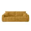 2-Sitzer-Sofa Bali Mit Schlaffunktion & Bettkasten - Bernsteinfarben/Schwarz, MODERN, Holz/Textil (245/74-90/104cm) - Luca Bessoni