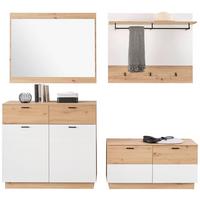 Garderobe Tonale 3, B: 213 Cm Artisan Eiche Dekor/alpinweiss - Weiß/Eiche Artisan, KONVENTIONELL, Holzwerkstoff (213/207,4/40cm)