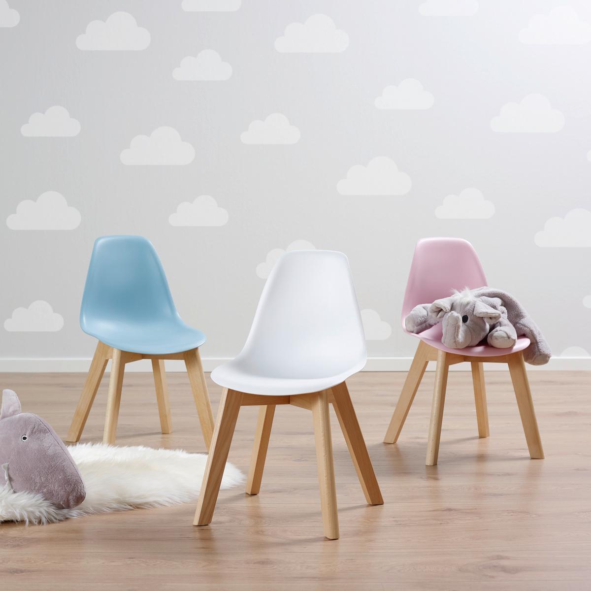 Dětská židle Tibby - bílá, Moderní, dřevo/plast (30/56,5/32,5cm) - Modern Living