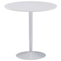 Esstisch Wl6.504 Weiß D: 75 cm - Weiß, MODERN, Holzwerkstoff/Metall (75/75/74cm) - MID.YOU