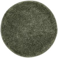Hochflor Teppich Grün Steve Rund Ø 67 Cm - Grün, Basics, Textil (67cm) - Luca Bessoni