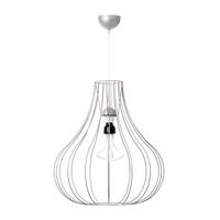 Hängeleuchte Leonie H: 50 cm 1-Flammig - Silberfarben, Trend, Metall (47/50/47cm) - Kayoom