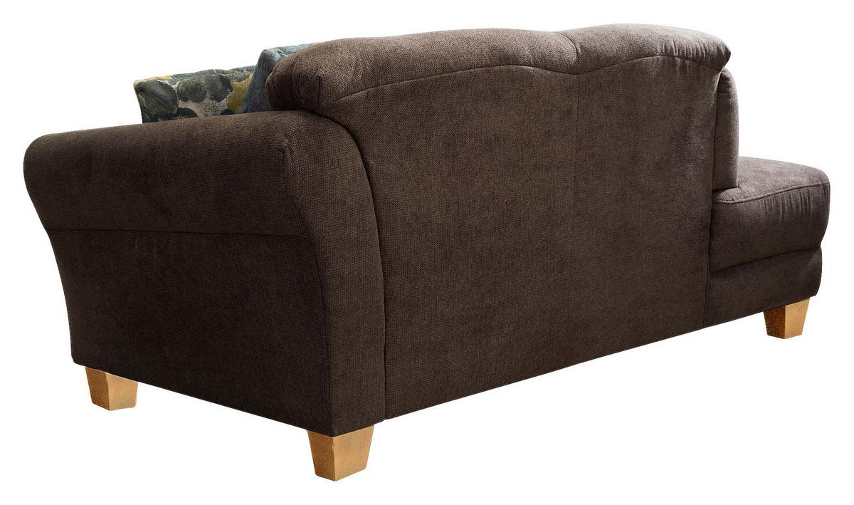 Récamiere Gotland V Dunkelbraun B: 194cm - Dunkelbraun/Naturfarben, KONVENTIONELL, Textil (194/84/91cm) - Sit & More