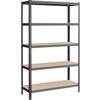 Schwerlastregal Shelving Grau B: 120 cm - Grau, Basics, Holzwerkstoff/Metall (120/200/60cm)