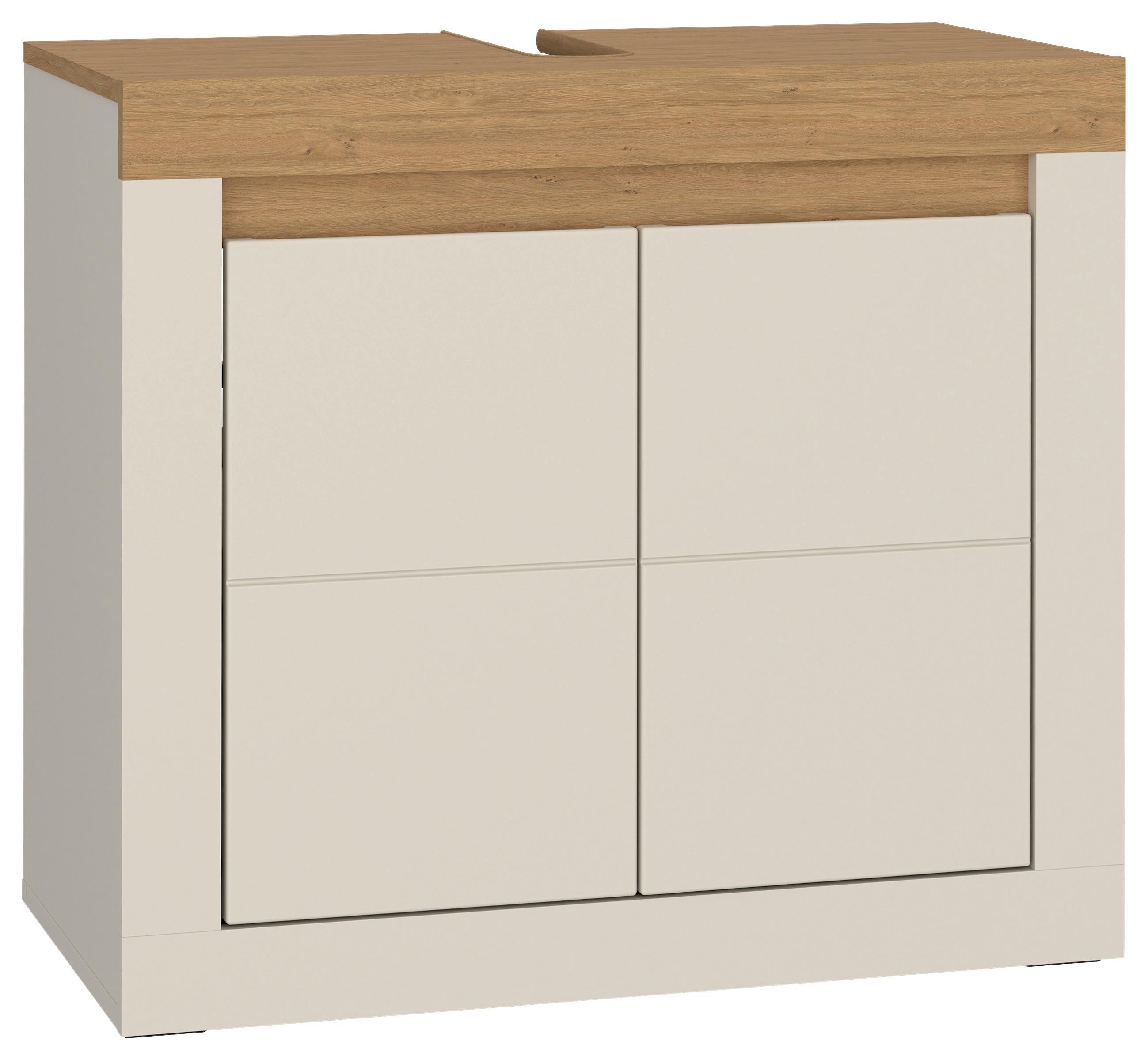 Waschbeckenunterschrank Naxxar Eichefarben Kaschmir B: 74,5cm