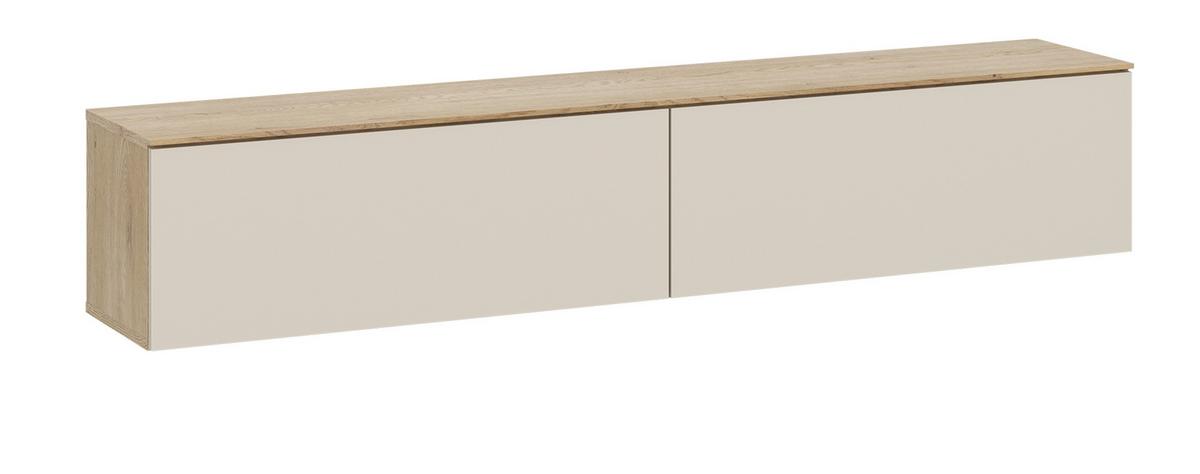 Lowboard Puento Eichefarben/Kaschmir B:160cm - Kaschmir/Eichefarben, Design, Holzwerkstoff (160/37,6/35cm) - Livetastic
