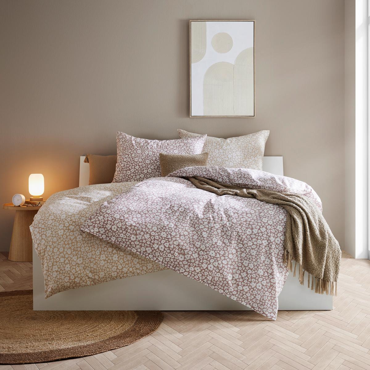 POSTEĽNÁ BIELIZEŇ MILLEFLEUR - hnedofialová, Modern, textil (140/200cm) - Mömax