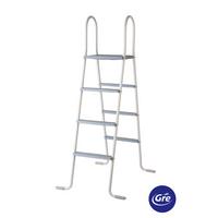 Poolleiter Leiter - Weiß, KONVENTIONELL, Metall (134cm) - Gre