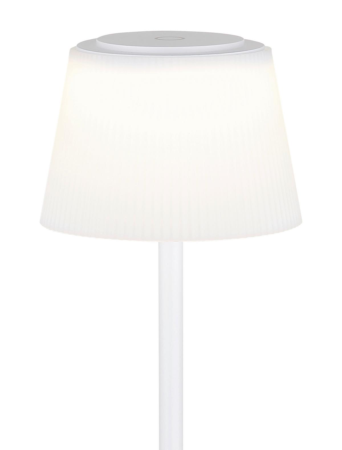 Akku-Stehleuchte 58434sw - Weiß, Design, Kunststoff/Metall (14/14/120cm) - Globo