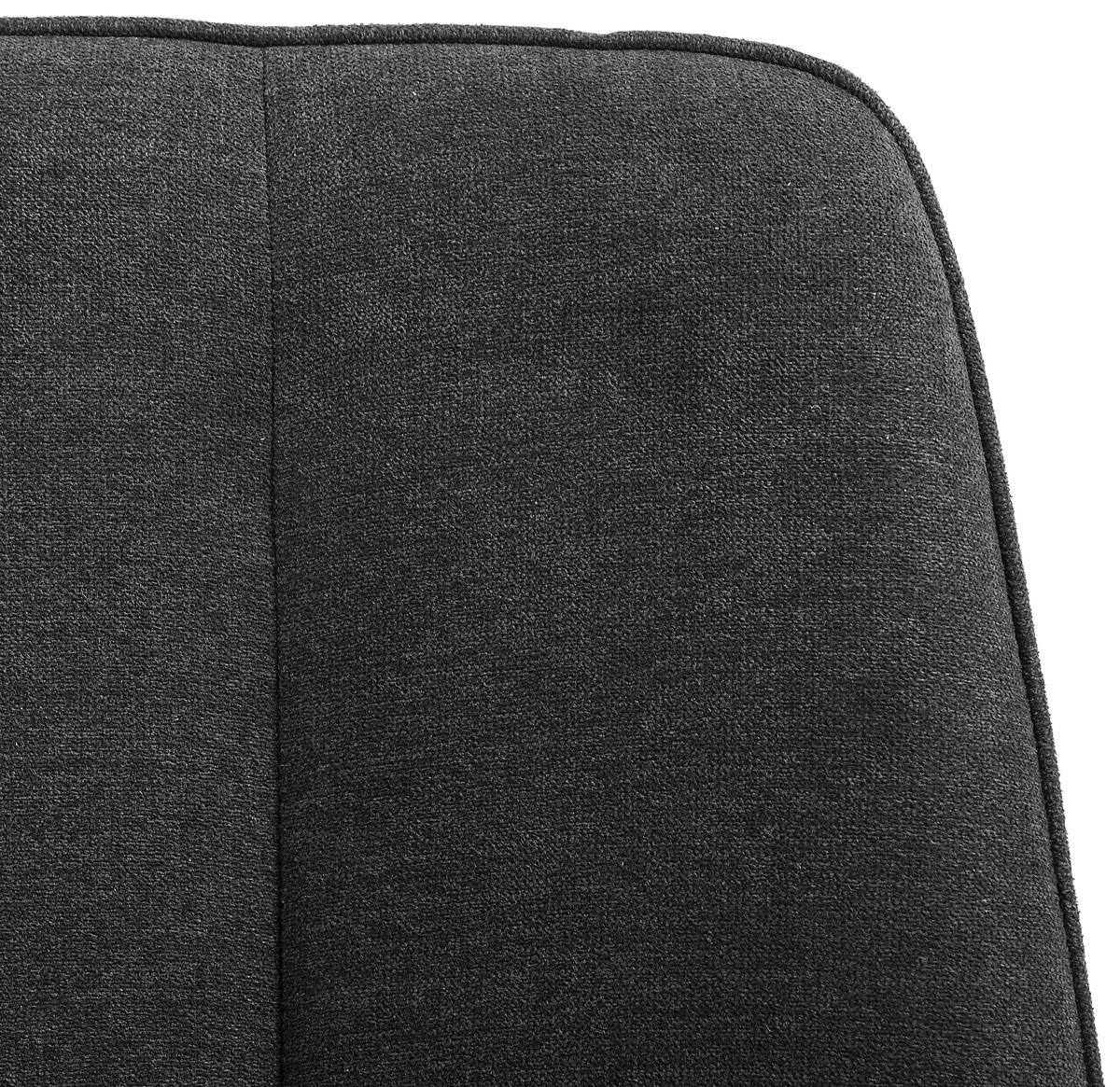 Stuhl Lago Schwarz Gepolstert 2er-Set - Schwarz, MODERN, Holz/Textil (47/87/58cm) - P & B