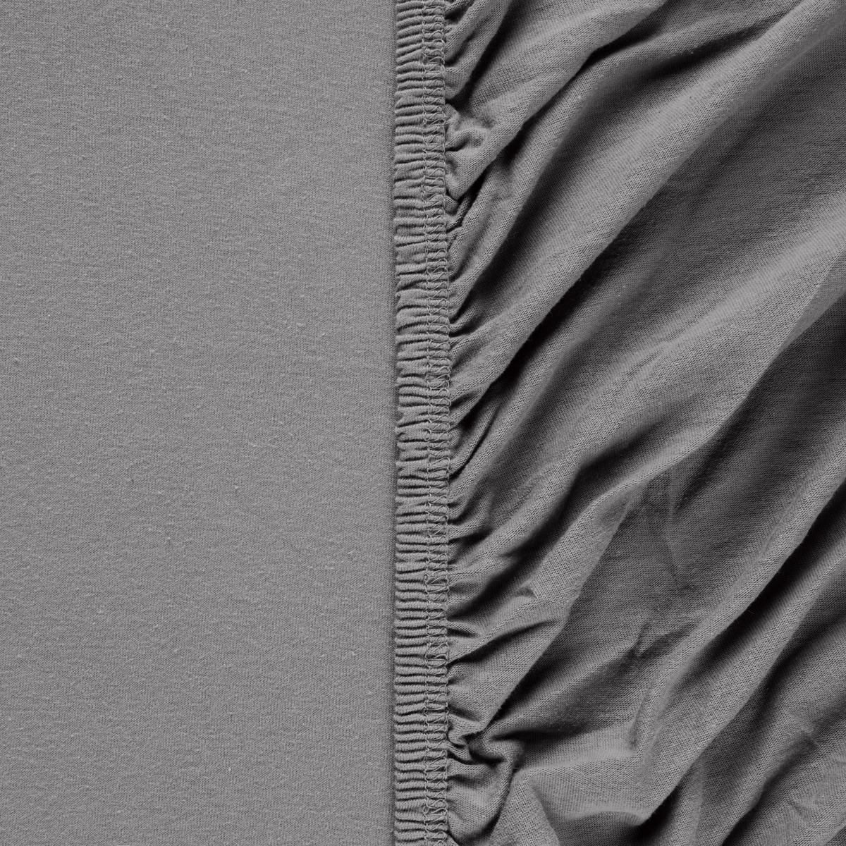Elastické prostěradlo Basic, 90-100/200/28cm - antracitová, Moderní, textil (90/200cm) - Modern Living