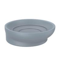 MISKA NA MYDLO Hug, 9,5/2,9cm, sivá - sivá, Modern, plast (9,5/2,9cm) - Premium Living